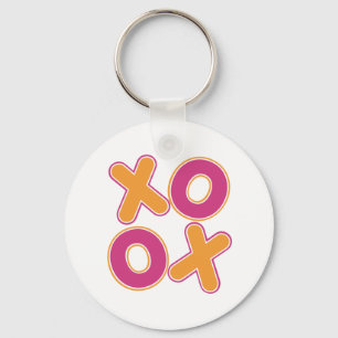 Squared XOXO Key Ring