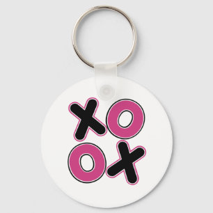 Squared XOXO Key Ring