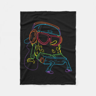 Squarepants Hip Hop  Fleece Blanket