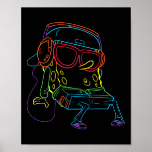 Squarepants Hip Hop Poster