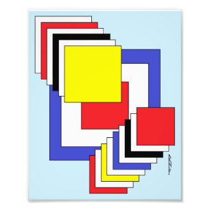 Squares Abstract Photo Print