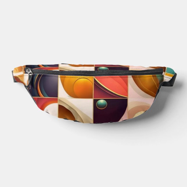 Squares Abstract Retro Popular Collection Bum Bags (Lay Down)