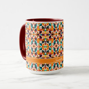Squares Abstract Retro Popular Collection Mug