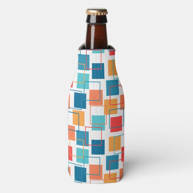 Squares and Outlines  Bottle Cooler (Bottle Front)