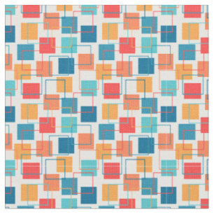Squares and Outlines  Fabric