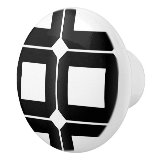 Squares Ceramic Knob (Right)