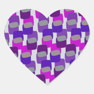 Squares Heart Sticker