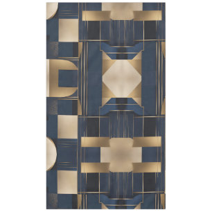 Squares on Blue AI art  Tablecloth