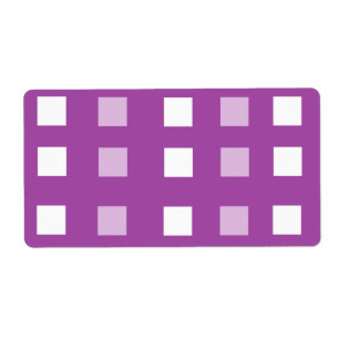 Squares on purple patterned