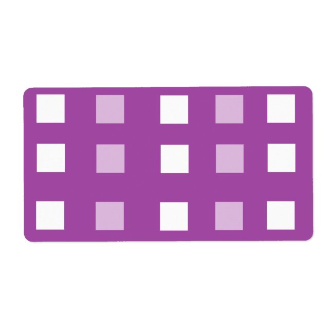 Squares on purple patterned (Front)