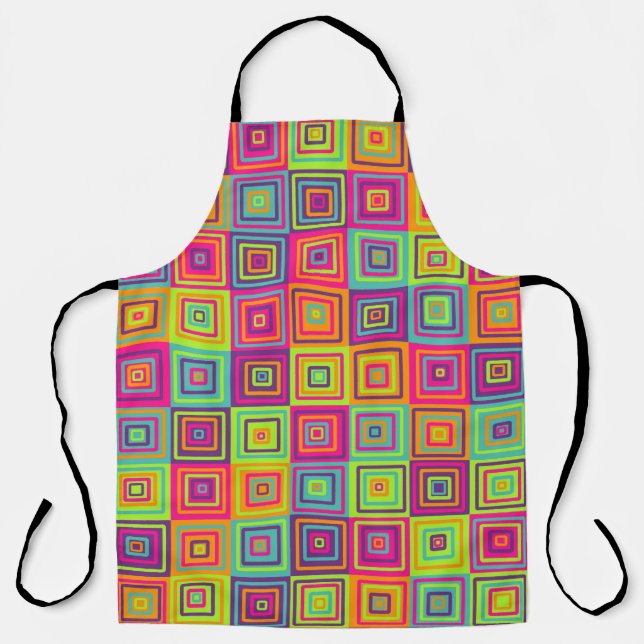 Squares Pattern Apron (Front)