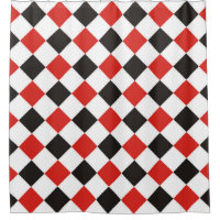 Squares Pattern black red white + your backgr.