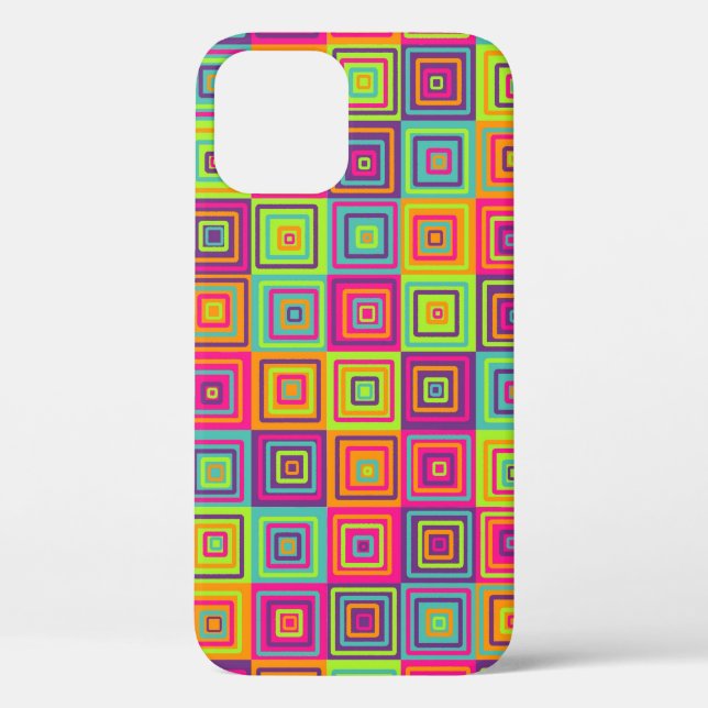 Squares Pattern Case-Mate iPhone Case (Back)