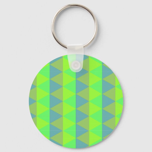 Squares pattern key ring (Front)