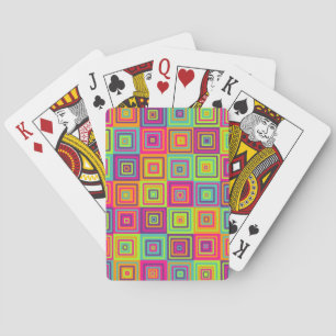 Squares Pattern Playing Cards