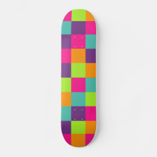 Squares Pattern Skateboard
