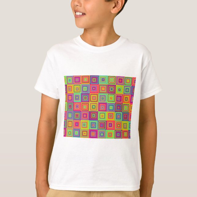 Squares Pattern T-Shirt (Front)