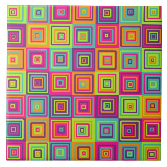 Squares Pattern Tile (Front)