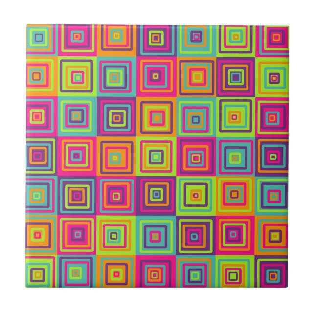 Squares Pattern Tile (Front)