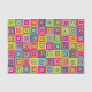 Squares Pattern Tissue Paper