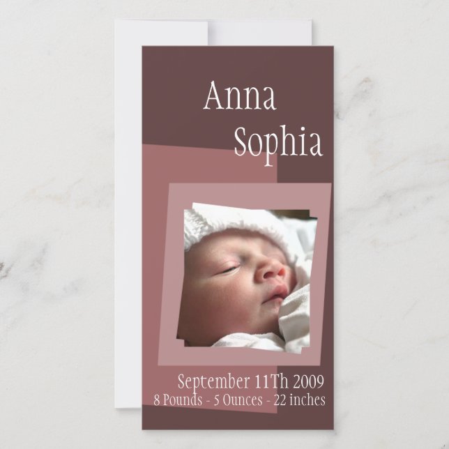 Squares Photo Card (Front)