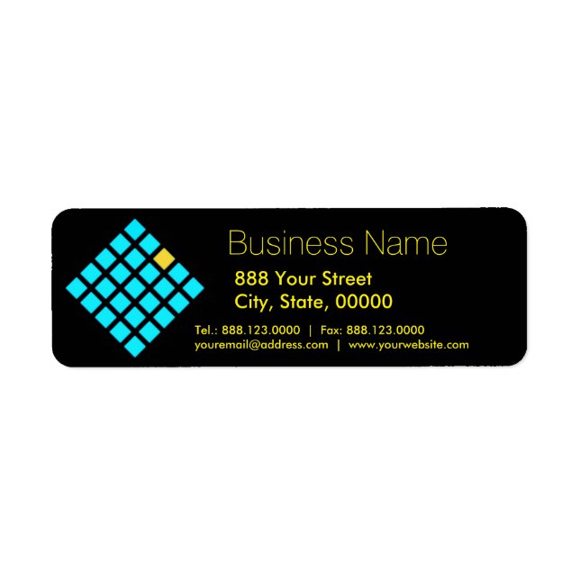 Squares - Professional Return Address Labels (Front)