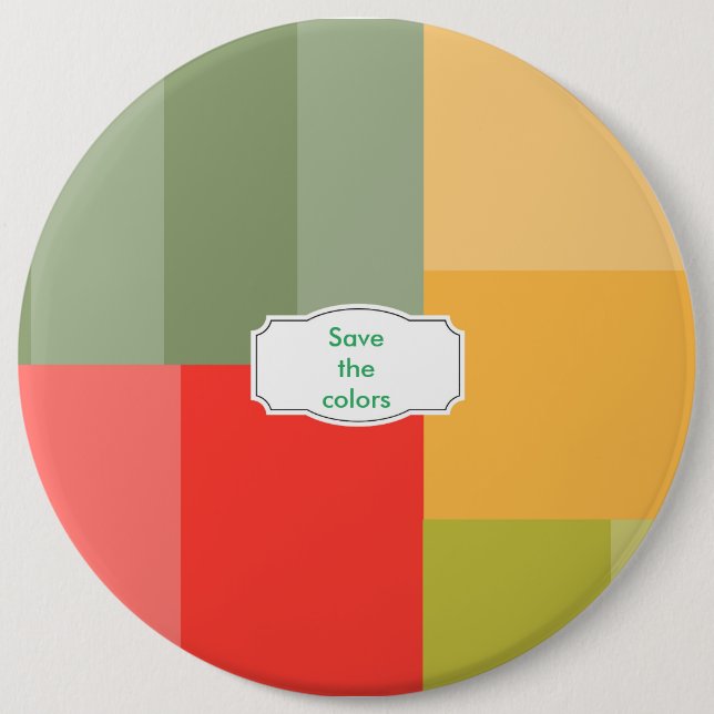 Squares&rectangles 6 Cm Round Badge (Front)