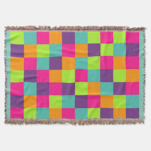 squares throw blanket