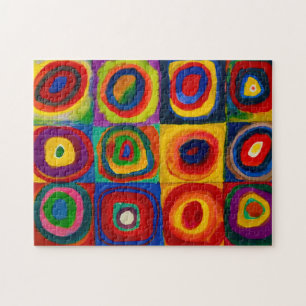 Squares with Circles, Abstract, Wassily Kandinsky Jigsaw Puzzle