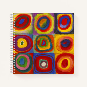 Squares with Concentric Circles Kandinsky Notebook