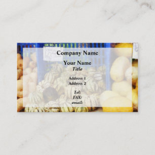 Squash at Farmer's Market Business Card