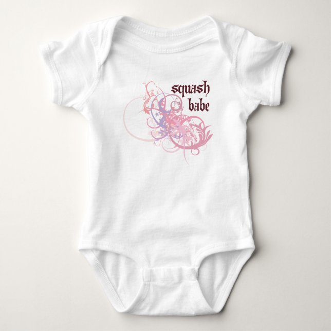 Squash Babe Baby Bodysuit (Front)
