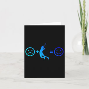 Squash Badminton Player Womens Mens Shuttle Card