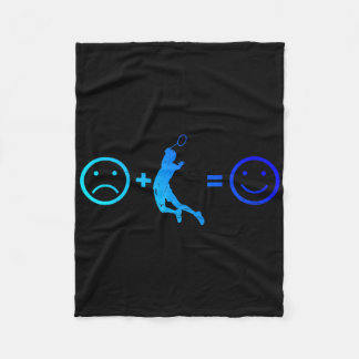 Squash Badminton Player Womens Mens Shuttle Fleece Blanket
