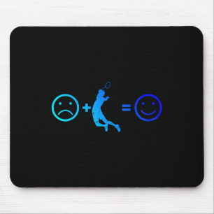 Squash Badminton Player Womens Mens Shuttle  Mouse Pad