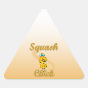 Squash Chick Triangle Sticker