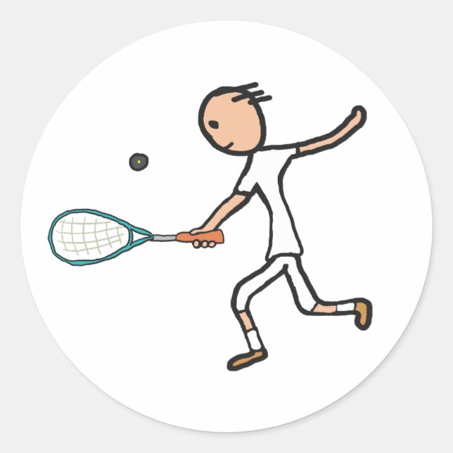 Squash Classic Round Sticker (Front)