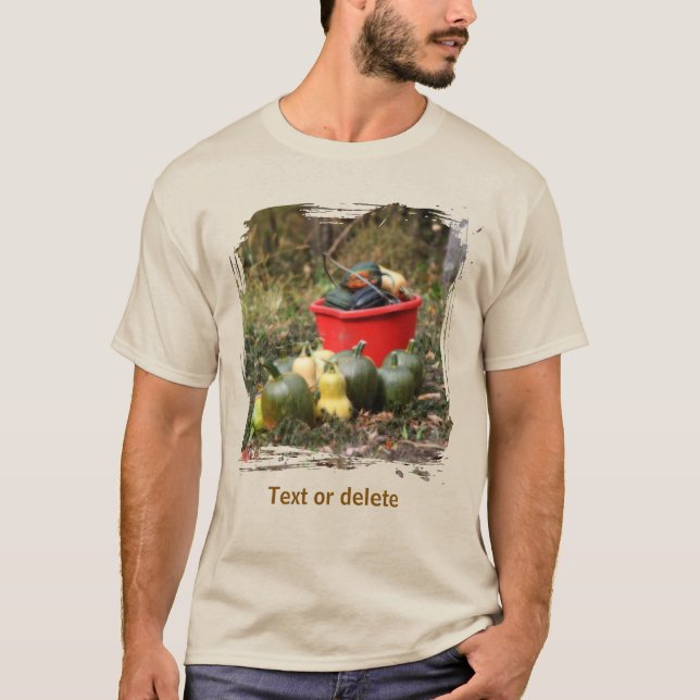 Squash Country Garden Harvest Personalized T-Shirt (Front)