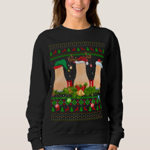 Squash Fruit Lover Xmas Santa Ugly Squash Christma Sweatshirt