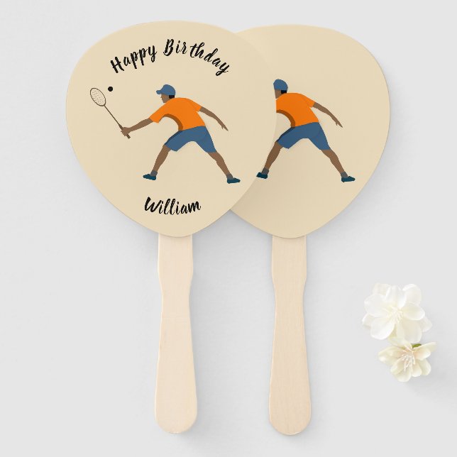 Squash Hand Fan (Front and Back)