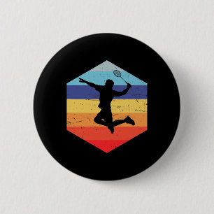 Squash Men's Badminton Player 1 6 Cm Round Badge