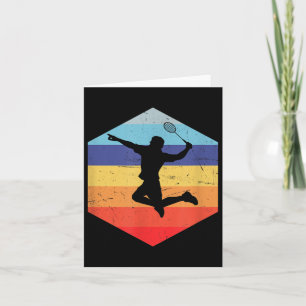 Squash Mens Badminton Player  Card
