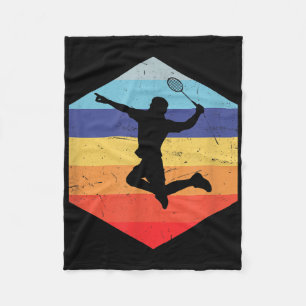 Squash Mens Badminton Player Fleece Blanket