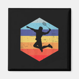 Squash Mens Badminton Player Magnet