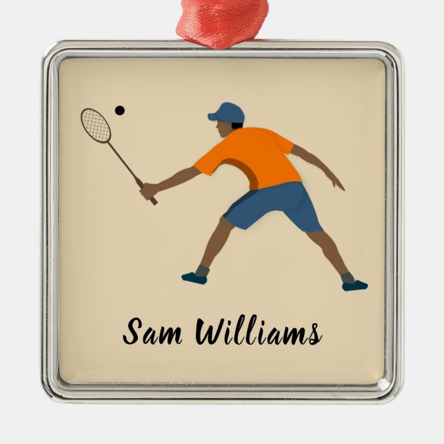 Squash Metal Tree Decoration (Front)