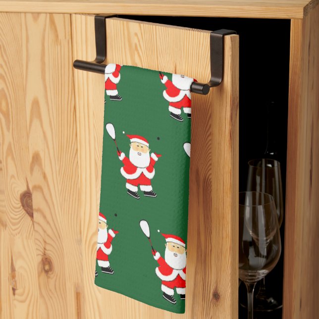 Squash Player Christmas Towel (Thirds Fold)