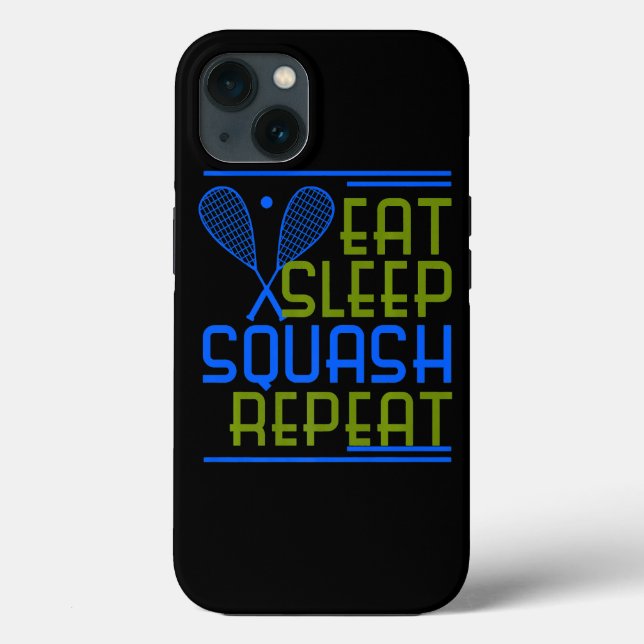 Squash Player Coach Funny Sports Enthusiast Shirt  Case-Mate iPhone Case (Back)