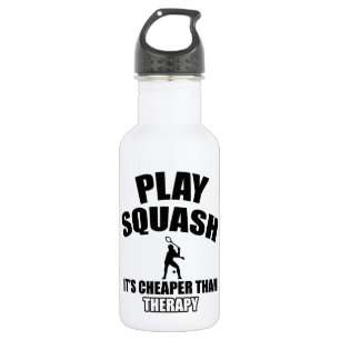 Squash player designs 532 ml water bottle