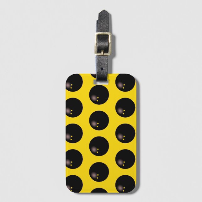 Squash Player Gift Ideas Luggage Tag (Front Vertical)