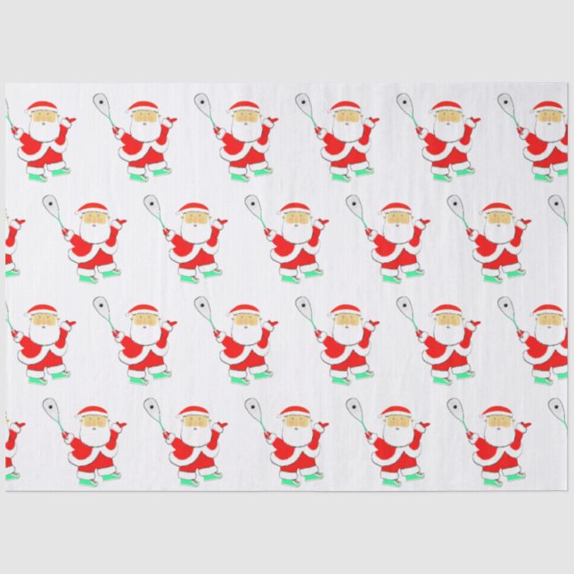 Squash Player Holiday Gift Tissue Paper (Front)